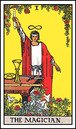 The Magician tarot card upright position meaning