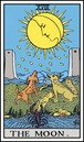 The moon tarot card