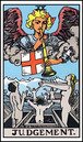 The judgement tarot card