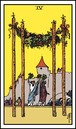 four of wands tarot card