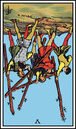 five of wands tarot card reversed