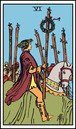 six of wands tarot card