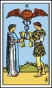 two of cups tarot card