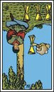 four of cups reversed tarot card