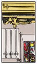 four of swords tarot card reversed