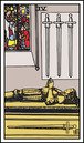 four of swords tarot card