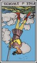 page of swords tarot card reversed