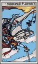 knight of sword tarot card reversed