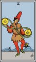 two of pentacles tarot card