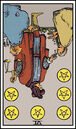 six of pentacles tarot card reversed