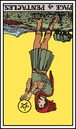 page of pentacles tarot card reversed