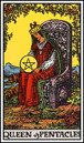 queen of pentacles tarot card