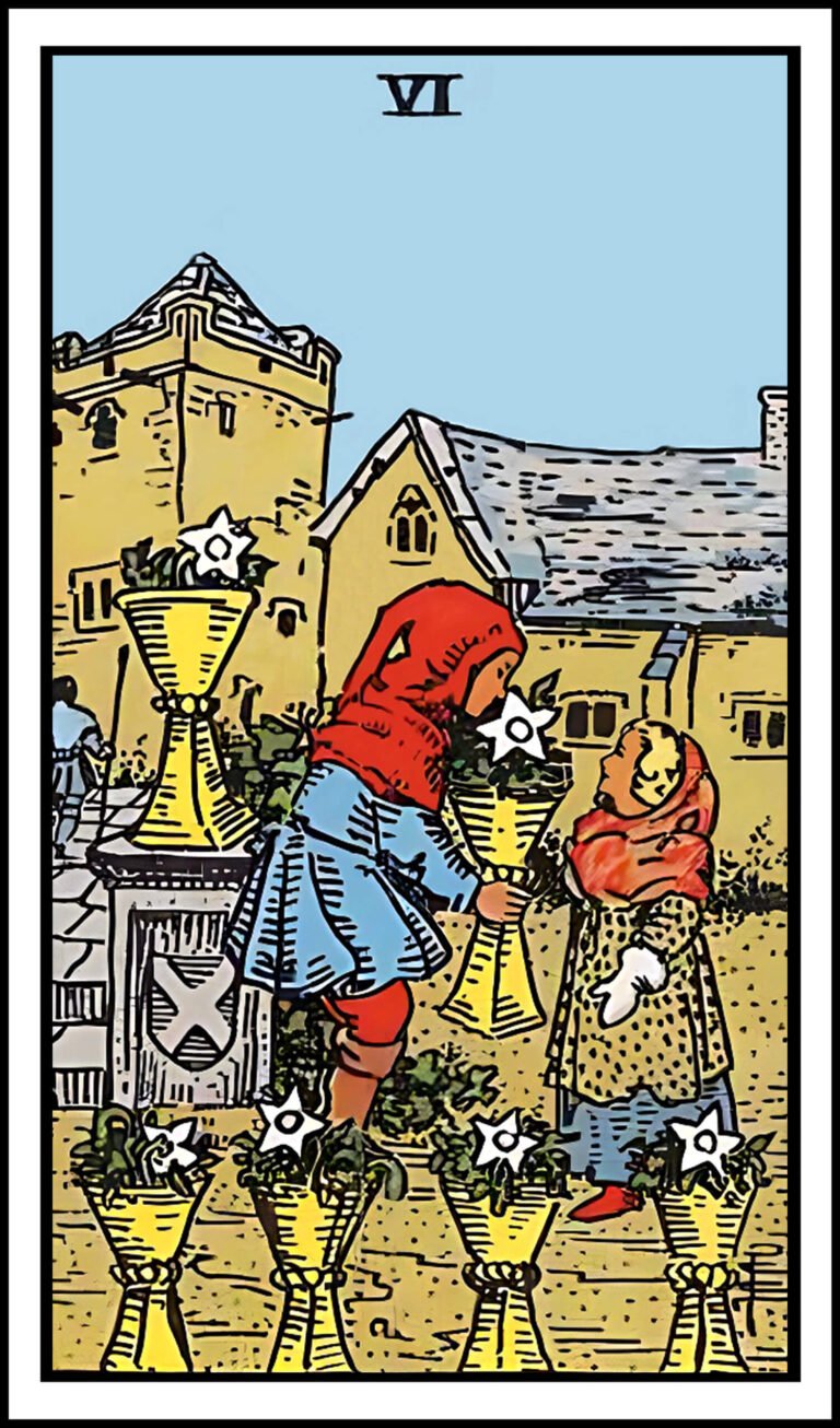 Six of cups tarot card