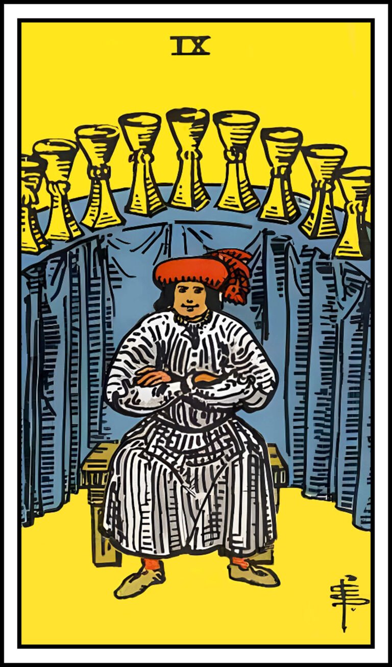 nine of the cups tarot card