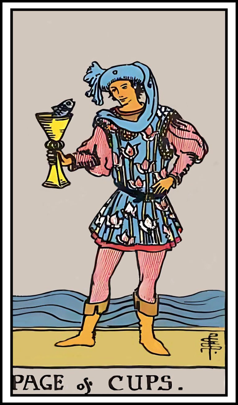 page of cups tarot card