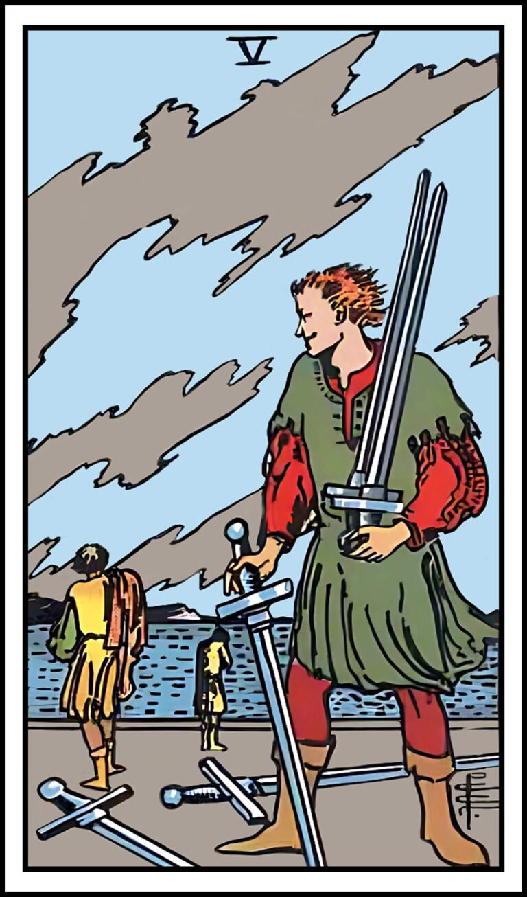 Five of swords tarot card