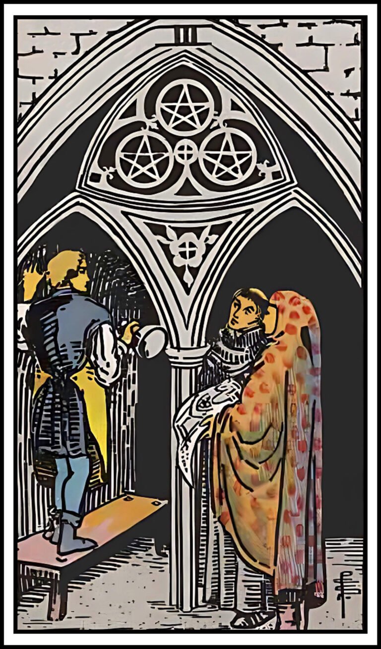 Three of Pentacles tarot card