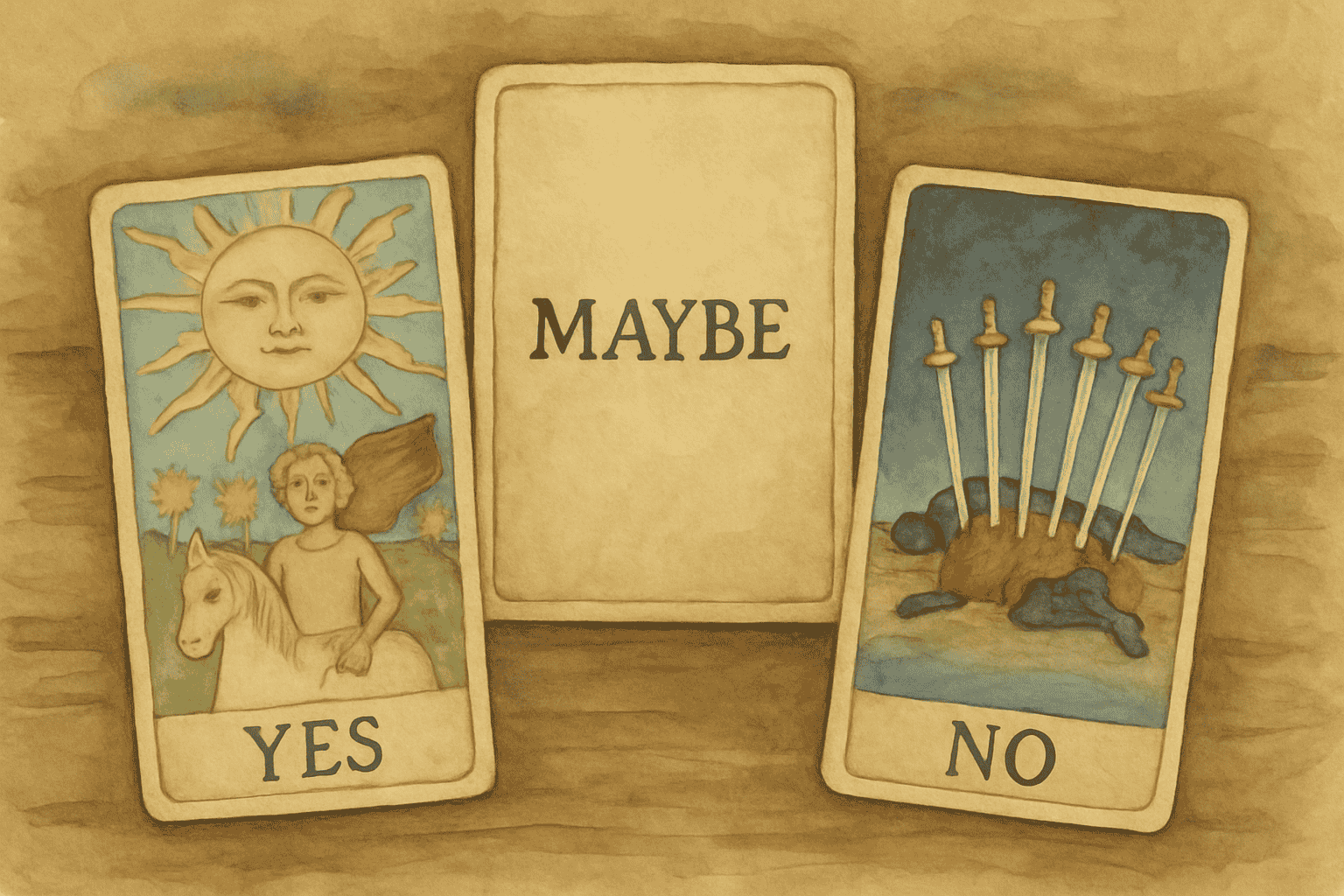 Tarot del Sí o No: La guía definitiva de las cartas que dicen Sí, No o Tal vez