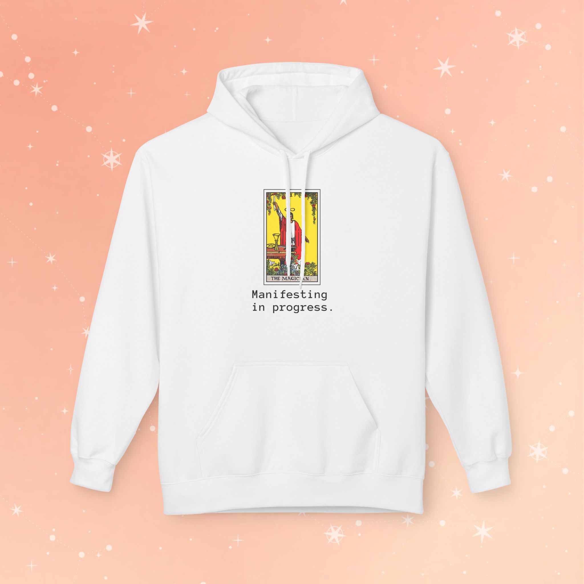 The Magician Tarot Card Hoodie – “Manifesting in Progress ” | Comfy Tarot-Inspired Pullover