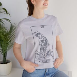 Tarot Strength Card T-Shirt — Vintage Arcana Graphic Tee