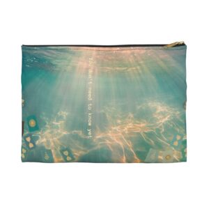 Coastal Mystery Accessory Pouch — "You Don’t Need to Know Yet" Cosmetic Bag